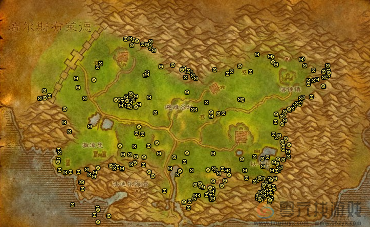 魔兽世界阿拉希高地矿点分布图(图3) 魔兽世界阿拉希高地矿点分布图(图3)